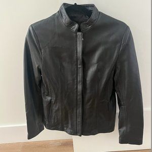 Dona Michi Women's Genuine Soft Leather Zipper Jacket - Size XS